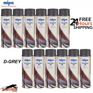 12X Mipa Etch Filler High Build Dark Grey (500ML)
