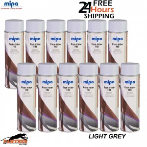 12x MIPA Etch-Filler HB Light Grey Aerosol Spray – 500ML