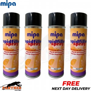 4X MIPA RAPIDFILLER PRIMER HIGH BUILD SELF ETCHING AEROSOL 400ML