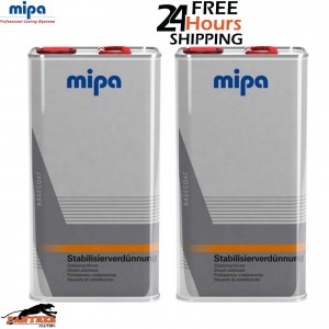 2X MIPA BC STABILISER BASECOAT STABILISING THINNER REDUCER 5LTR