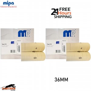 Mipa MP610 Masking Tape – 36mm x 50m – 2 Boxes of 24 Rolls – Heat Resistant