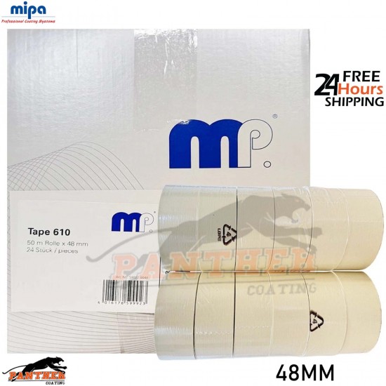 Mipa MP610 Masking Tape 48mm x 50m – Box of 24 – High Temp Automotive Use