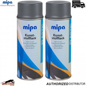 2x Mipa Renault Silver Bumper Paint 400ml Pierre Fusil Aerosol Spray