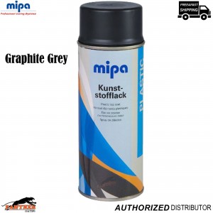 Mipa 400ml Graphite Grey Bumper Colour Spray Paint For Car Plastic
