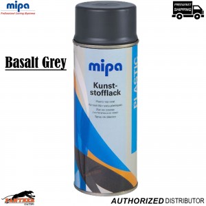 Mipa Basalt Grey Car Bumper Spray Paint 400ml Plastic Repair Colour