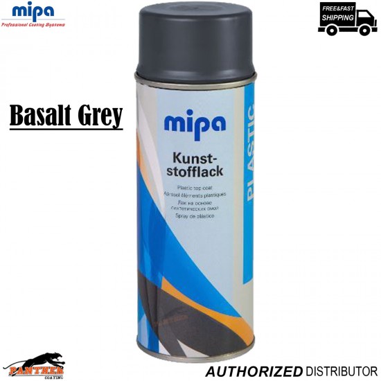 Mipa Basalt Grey Car Bumper Spray Paint 400ml Plastic Repair Colour