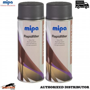 2X MIPA Rapid Filler Light Grey Etch Primer Spray 400ml Automotive Paint Primer