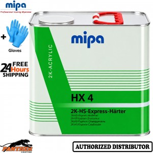 MIPA HX4 EXPRESS HS 2K HARDENER 2.5L FOR CX4 CLEARCOAT + Gloves