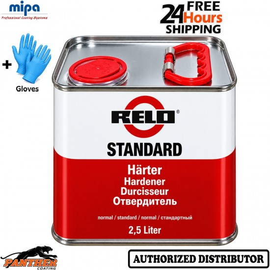 RELO BY MIPA RELOCRYL 2K STANDARD ACRYLIC HARDENER 2.5L + Gloves