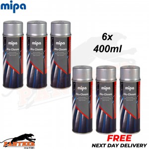6x MIPA ALU-CHROME Spray Aerosol 400ml Corrosion and Heat Protection
