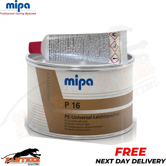 MIPA P16 PE - UNIVERSAL- LEICHTSPACHTEL LIGHT WITH HARDENER FINE CAR BODY FILLER