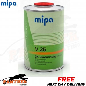 MIPA 271010000 V25 NORMAL 2K THINNER REDUCER 1LTR *NEXT DAY DELIVERY*