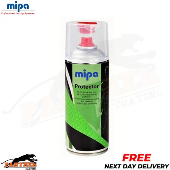 MIPA PROTECTOR 2K TOUGH TRUCK BED LINER raptor AEROSOL 400ML - BLACK