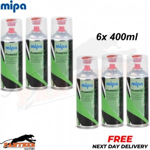 6x MIPA PROTECTOR 2K TOUGH TRUCK BED LINER raptor AEROSOL 400ML - BLACK