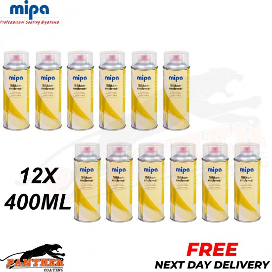 12x MIPA silicone remover & Degreaser spray 400ml spray can cleaner