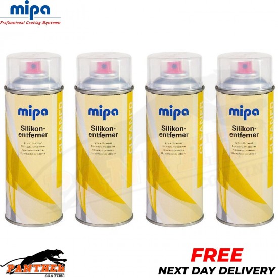 4x MIPA silicone remover & Degreaser spray spray can cleaner - 400ml