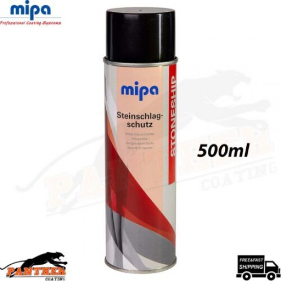 Steinschlagschutz Spray überlackierbar 500ml Mipa Schwarz