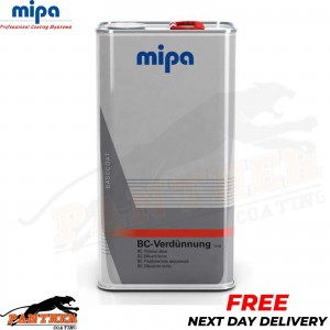 Mipa Basecoat Thinner Slow for paint 5L - WITH NEXT DAY FREE DELIVERY