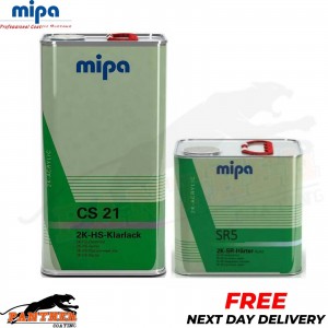 MIPA CS21 2K HS ACRYLIC CLEAR COAT LACQUER -SR5 EXTRA FAST HARDENER 7.5LITRE KIT