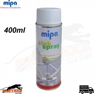 MIPA ZINK Spray Grey Corrosion Protection Primer Car Paint Aerosol 400ml