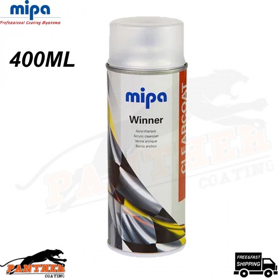 MIPA WINNER SERIES MATT CLEARCOAT PAINT SPRAY AEROSOL - 400ML