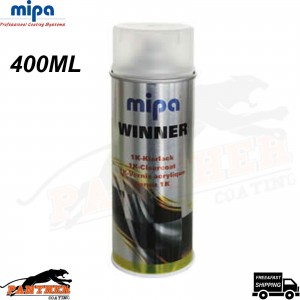 MIPA WINNER GLOSSY BRILLIANT 1K CLEARCOAT CLEAR LACQUER AEROSOL SPRAY - 400ML