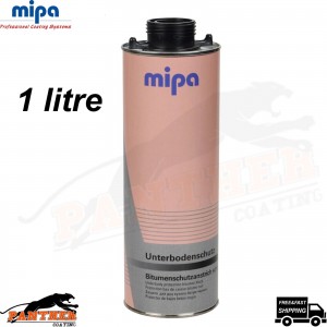 1X MIPA SCHUTZ UNDER SEAL UNDERBODY RUST PROTECTION PROTECTOR BLACK 1 LITRE