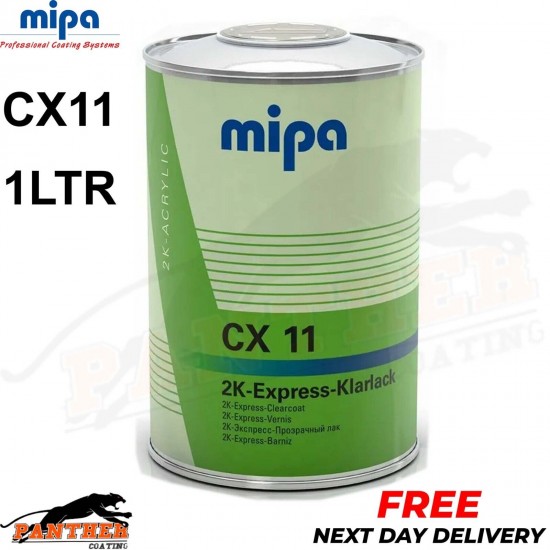 MIPA CX11 EXPRESS KLARLACK CLEARCOAT LACQUER 1LTR SMART REPAIR - FAST DELIVERY