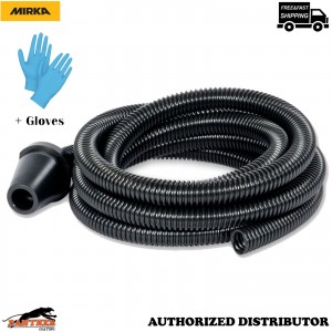Mirka 20mm x 4m Dust Extraction Vacuum Hose for Hand Sanding Blocks + Gloves