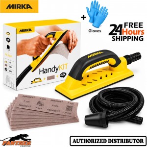 Mirka Handy Sanding Kit 80x230mm Hose + 5 Abranet Strips + Gloves
