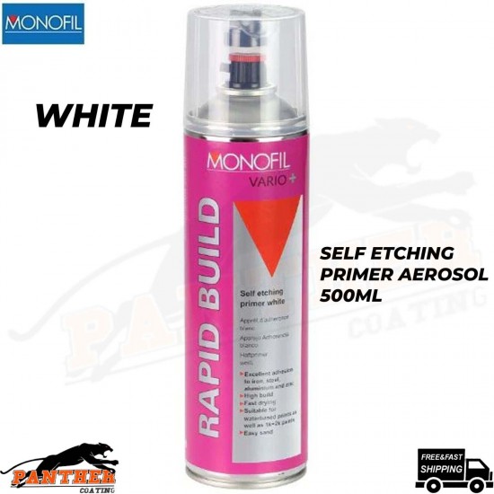 MONOFIL VARIO+ RAPID BUILD SELF ETCHING PRIMER WHITE Aerosol 500ml