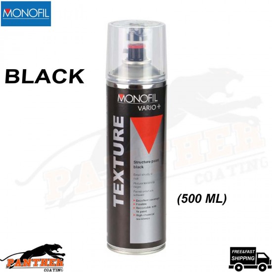MONOFIL VARIO+ TEXTURE COATING BLACK BUMPER PAINT Aerosol 500ml
