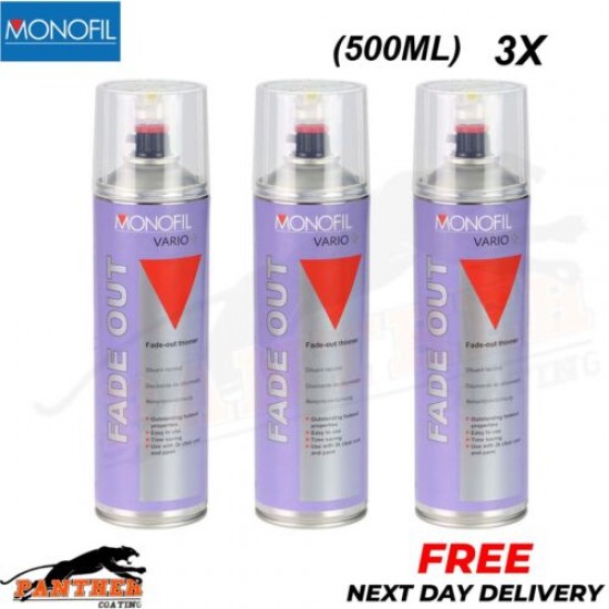 3x MONOFIL VARIO+ FADE OUT THINNER SPRAY Aerosol 500ml