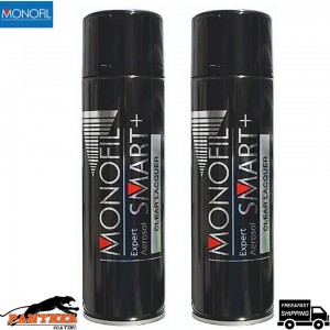 2X MONOFIL Smart 1K Expert Gloss White Finish Paint Acrylic Spray Aerosol 500ML