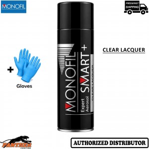 MONOFIL SMART+ Clear Coat 500ml Automotive Car Paint Lacquer Aerosol + Gloves