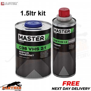 MASTER Acrylic Clear Coat C38 VHS 2:1+ C38 VHS 1:2 Kit 1.5 LTR