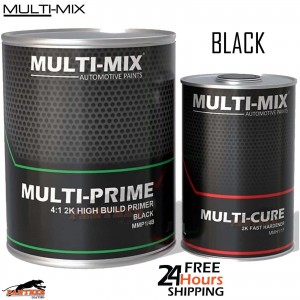 Multi-Prime 2K Black Primer Kit – Multi-Mix High Build 5L + Fast Hardener