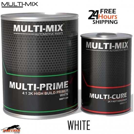 Multi-Mix Multi-Prime Primer Kit – White 5L + Fast Hardener – 2K High Build