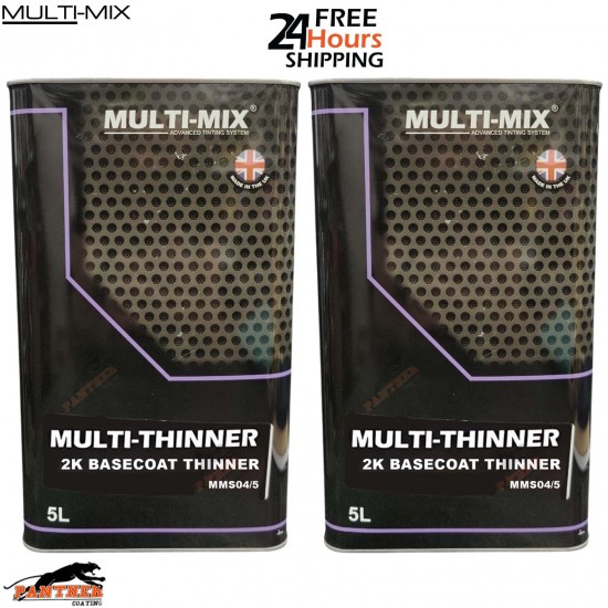 2X Multi-Mix 2K Basecoat Thinner – 5L Multi-Thinner for Professional Use