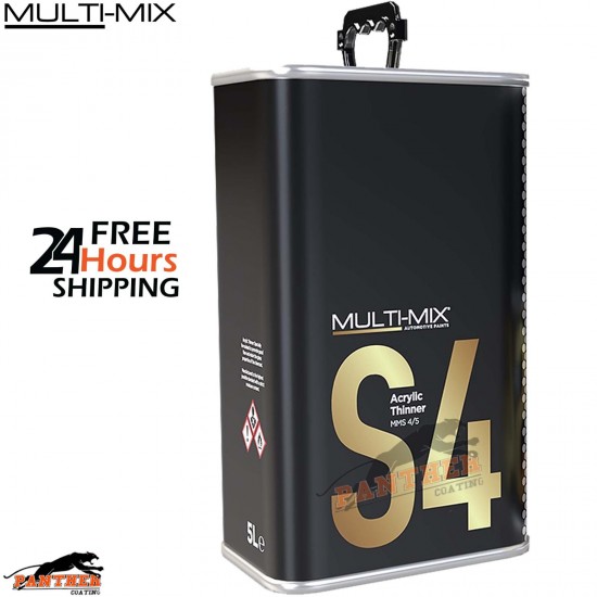 Multi-Mix S4 Acrylic Thinner – 5L Premium Grade Solvent for Paints