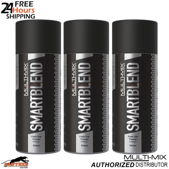 3x Multimix SMART-BLEND Fadeout Thinner 500ml For Car Paint Repairs