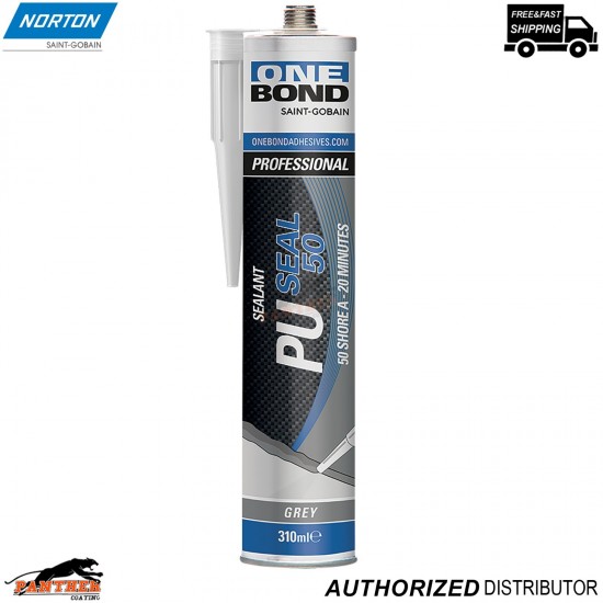 Norton PU Seal 50 OneBond Grey 310ml Adhesive Sealant for Bodywork