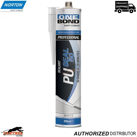 Norton OneBond PU Seal 50 White 310ml – Automotive Polyurethane Sealer
