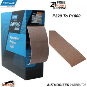 Norton Perforated Rotolo Foam Sanding Roll 115x25m – Soft Sheet P320 To P1000