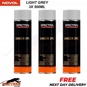 3x NOVOL SPECTRAL UNDER 395 EPOXY PRIMER AEROSOL 500ML - LIGHT GREY