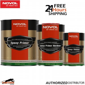 Novol Classic Car Epoxy Primer 5L Kit + Hardener & Thinner Anti-Rust