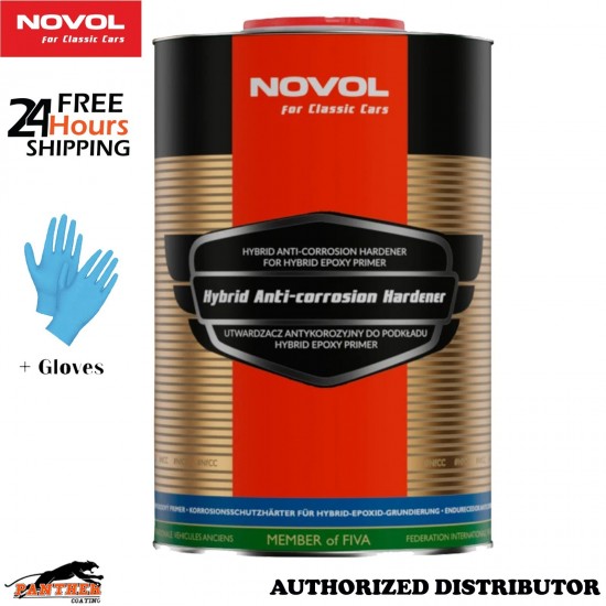 NOVOL 0.7L Hybrid Epoxy Hardener Anti Corrosion Classic Car Restoration + Gloves