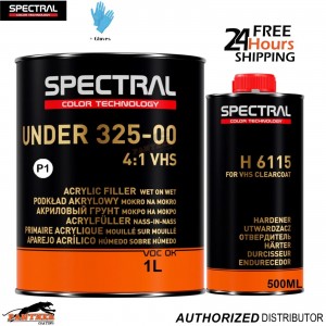 NOVOL SPECTRAL UNDER 325-00 WET ON WET &H 6115 PRIMER KIT 1.5L -P1 White +Gloves