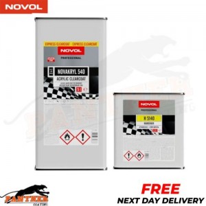 NOVOL 540 EXPRESS LACQUER KIT 7.5LTR - WITH H5140 FAST HARDENER - CLEAR COAT