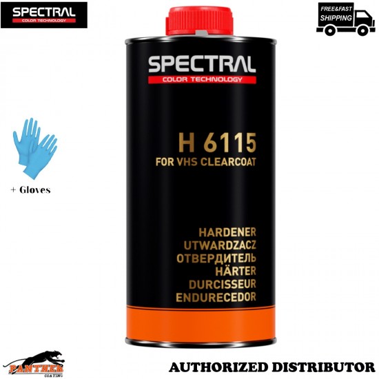 NOVOL SPECTRAL H6115 Standard Hardener 500ml 2K Paint Activator + Gloves